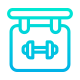 Gym Sign icon