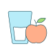 Apple And Milk icon