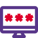 Web apps encryption with password input in asterisk icon