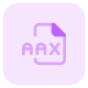 AAX file extension is file format associated to the audible enhanced audiobook icon