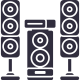 Home theater speaker icon