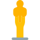 Oscar academy award trophy for arts and entertainment icon