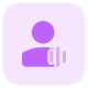 Audio shared by classic user for the work purpose icon