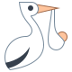 Stork With Bundle icon