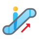 Rolltreppe nach oben icon