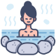 Woman in Onsen icon