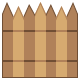 Barriera difensiva Legno icon