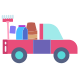 Pickup Truck With garden Accessories icon