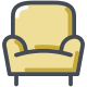 fauteuil club icon