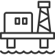 Морская нефтяная платформа icon