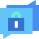 Secure chat icon