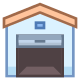 Garagem aberta icon