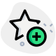 Add a rating star to give feedback online icon