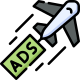 Aerial advertisement icon