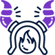 devil horns icon