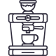 Coffe machine icon