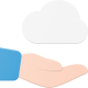 Hand Holding Cloud icon