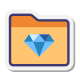 宝石文件夹 icon