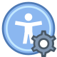 접근성 도구 icon