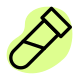 Chemical pathology lab for blood testing and other experiment icon