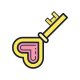 Heart Key icon