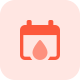 Calendar for availability of blood from other sources icon