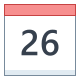 Calendario 26 icon