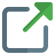 Outside arrow direction enlarge scalable and broaden icon