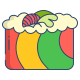Rainbow Roll Sushi icon