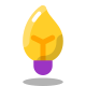 Lampadina a candela icon