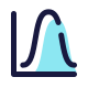 Istogramma di distribuzione normale icon