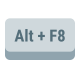 tecla alt-más-f8 icon