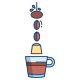 levitación-externa-de-comida-espresso-icongeek26-color-lineal-icongeek26 icon