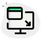 Default web browser access on a laptop icon