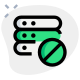 Offline server PC for further use isolated on a white background icon