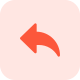 Reply arrow button icon