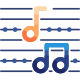 Music pantagram icon