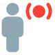 Broadcast work and controlling work purpose layout icon