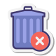 Müll löschen icon