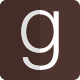 G logotype for goodreads web portal for freely catalogs icon