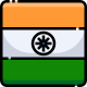 bandera-externa-de-la-india-banderas-de-países-justicon-color-lineal-justicon icon