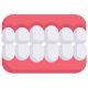 Artificial teeth icon