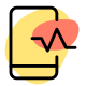 Cell phone application to check the heartbeat rhythm icon