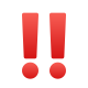 emoji con doppio punto esclamativo icon