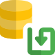 Database file download link with an arrow icon