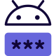 Latest Android software with password authentication layout icon