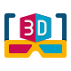 3d Glasses icon