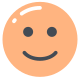 icono de cara ligeramente sonriente icon