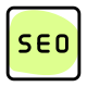 Search engine optimization for enhancing content online icon