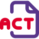 ACT is a compressed audio format layout icon